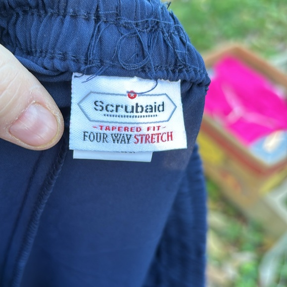 NWT Scrubaid Blue Tapered Fit Four Way Stretch Scrub Pants Nursing Uniform 2XL - Picture 11 of 16